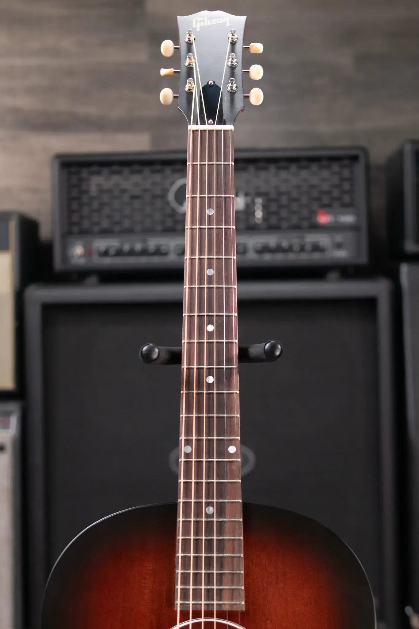 Gibson LG-2 All Mahogany Faded Acoustic/Electric Guitar - Vintage Sunburst with Hardshell Case