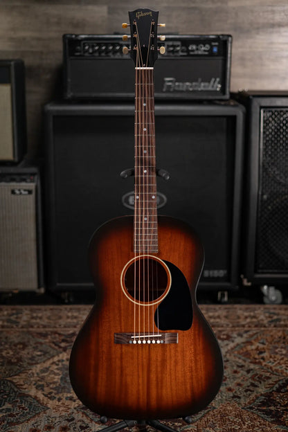 Gibson LG-2 All Mahogany Faded Acoustic/Electric Guitar - Vintage Sunburst with Hardshell Case