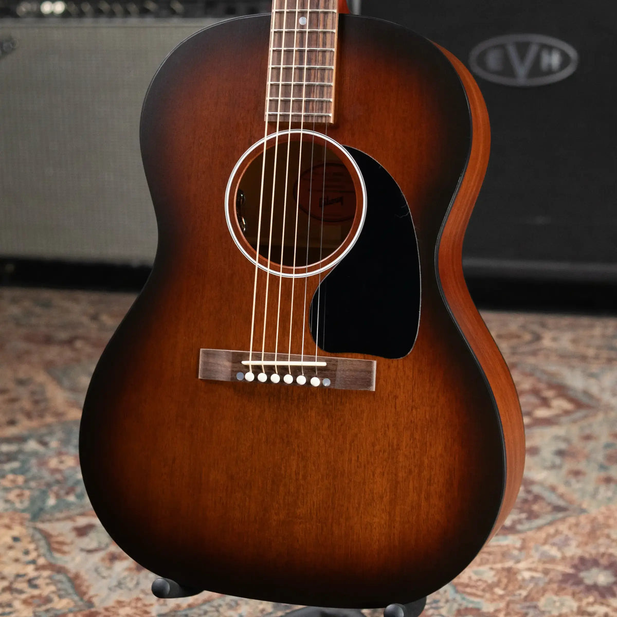 Gibson LG-2 All Mahogany Faded Acoustic/Electric Guitar - Vintage Sunburst with Hardshell Case