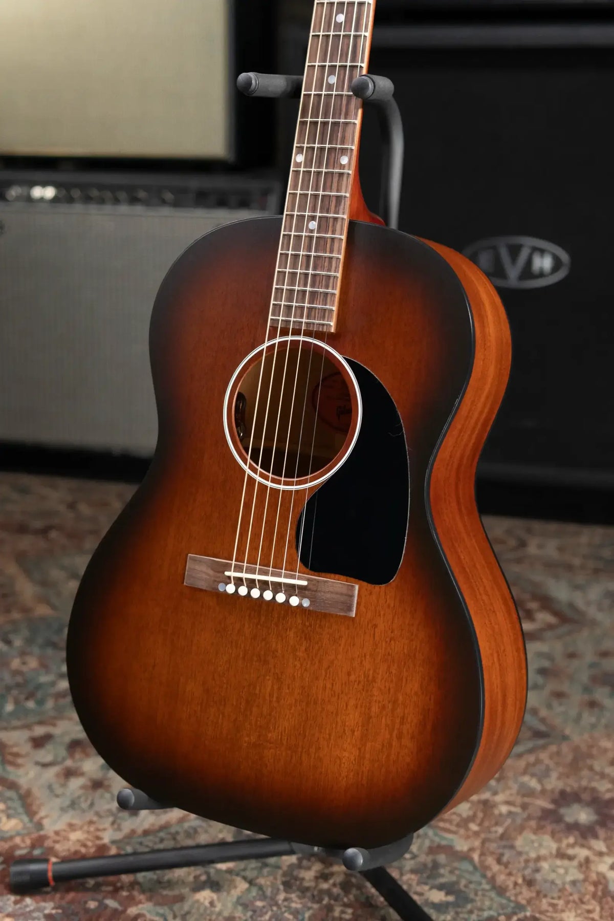 Gibson LG-2 All Mahogany Faded Acoustic/Electric Guitar - Vintage Sunburst with Hardshell Case