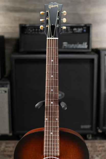 Gibson LG-2 All Mahogany Faded Acoustic/Electric Guitar - Vintage Sunburst with Hardshell Case