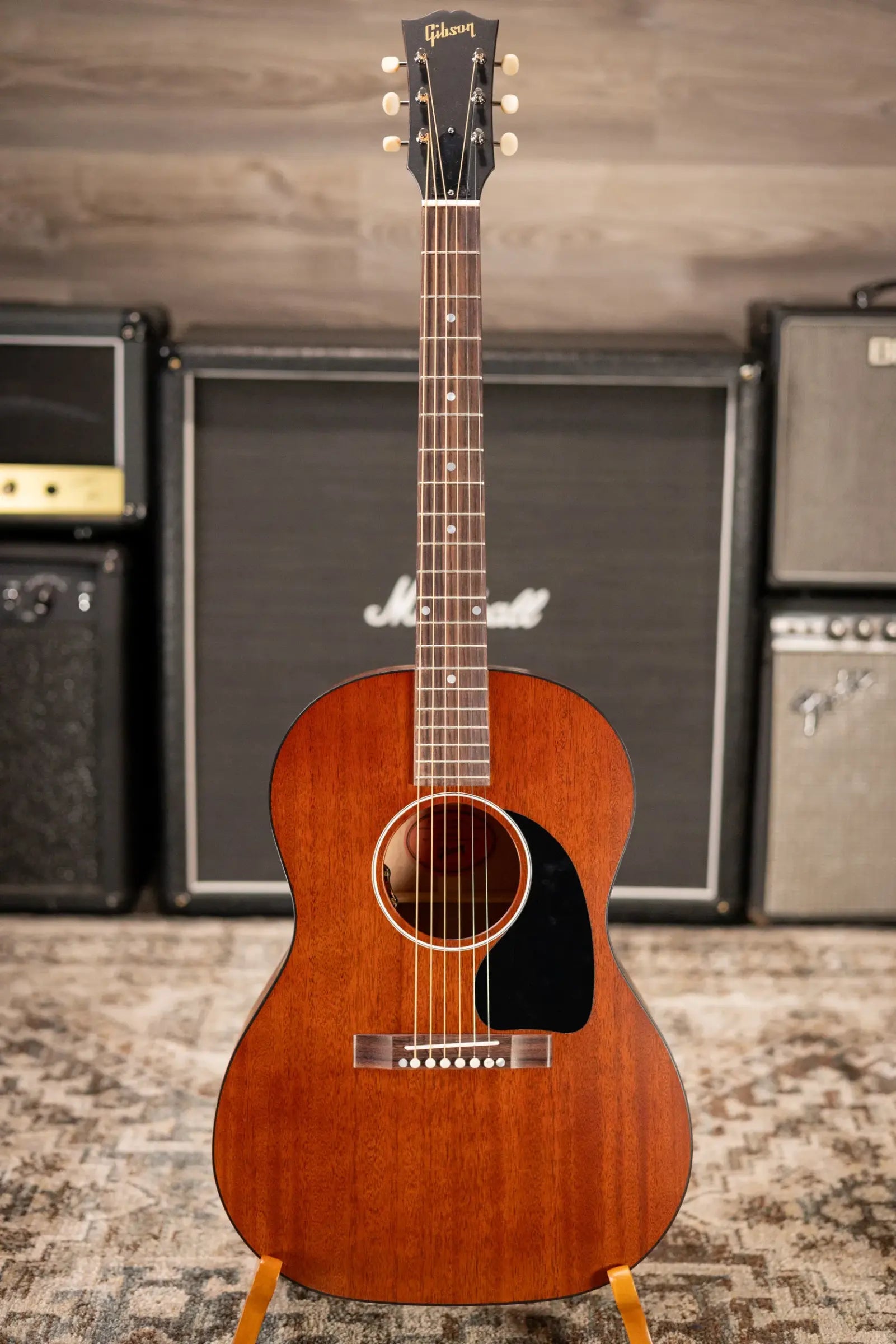 Gibson LG-2 All Mahogany Faded Acoustic/Electric Guitar with Hardshell Case