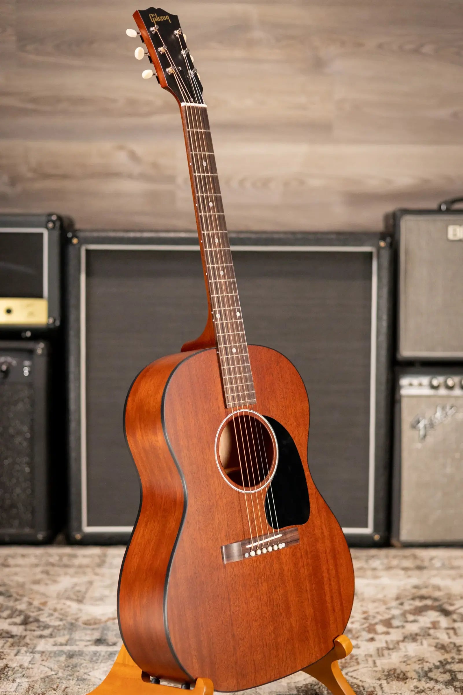 Gibson LG-2 All Mahogany Faded Acoustic/Electric Guitar with Hardshell Case