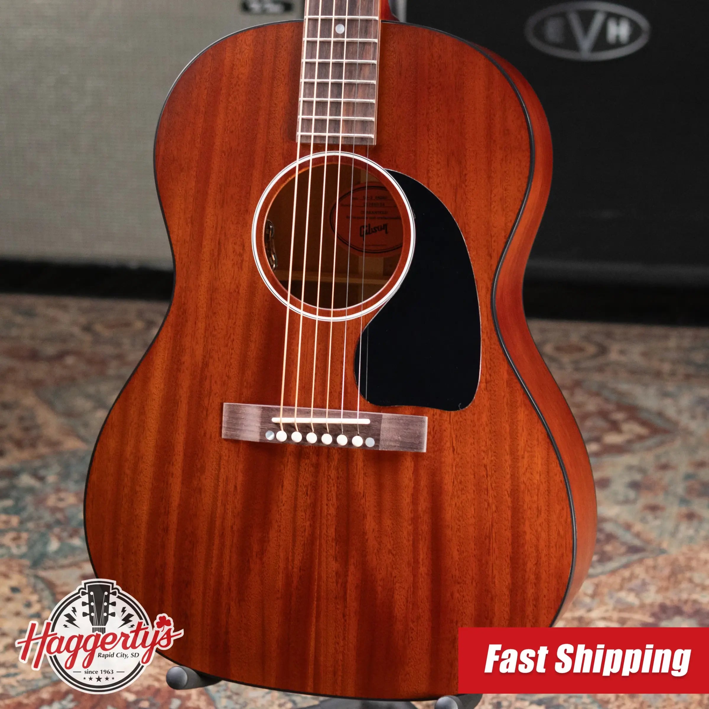 Gibson LG-2 All Mahogany Faded Acoustic/Electric Guitar with Hardshell Case