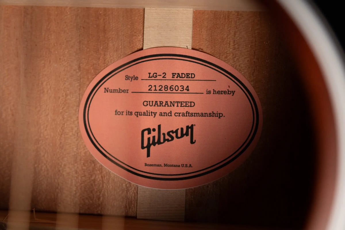 Gibson LG-2 All Mahogany Faded Acoustic/Electric Guitar with Hardshell Case