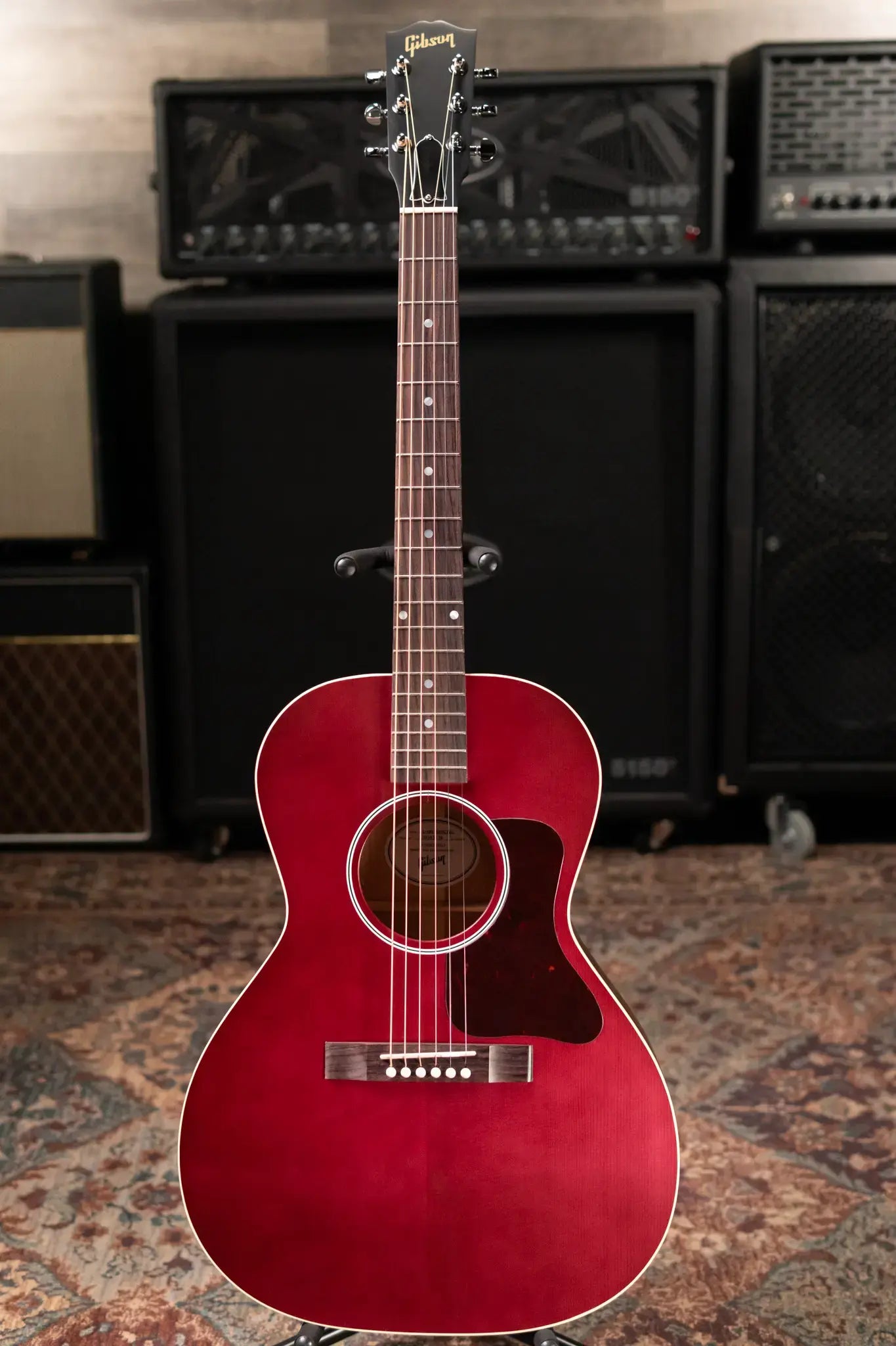 Gibson L-00 Special Acoustic/Electric Guitar - Satin Wine Red with Gig Bag