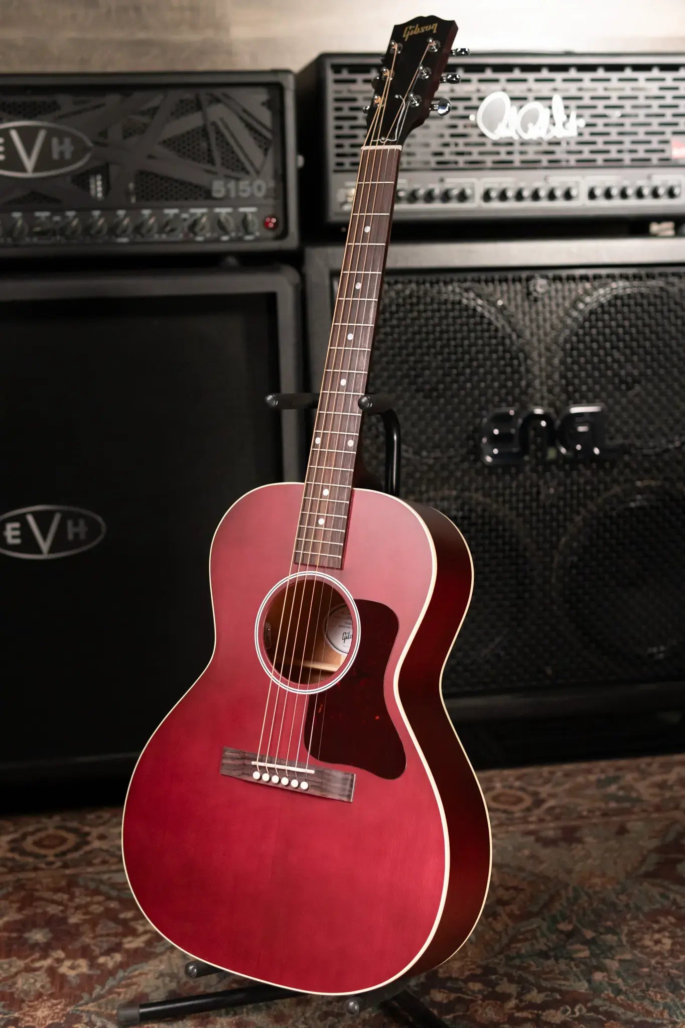 Gibson L-00 Special Acoustic/Electric Guitar - Satin Wine Red with Gig Bag