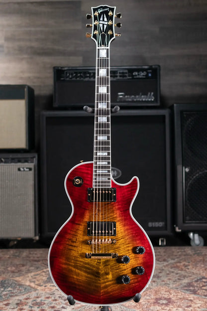 Gibson Les Paul Axcess Custom Figured Top Electric Guitar - Bengal Burst with Hardshell Case