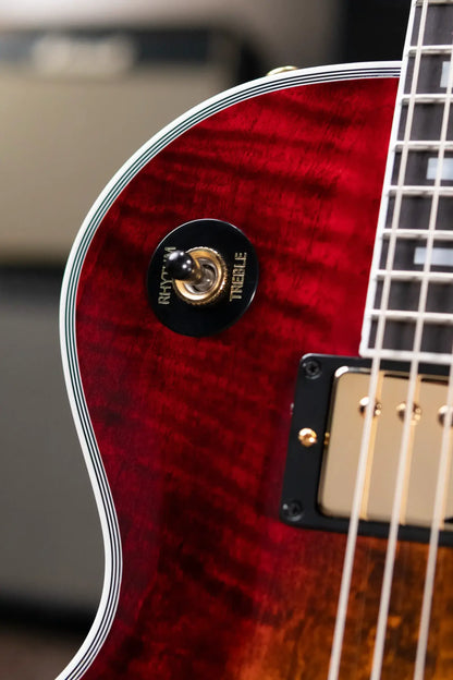 Gibson Les Paul Axcess Custom Figured Top Electric Guitar - Bengal Burst with Hardshell Case