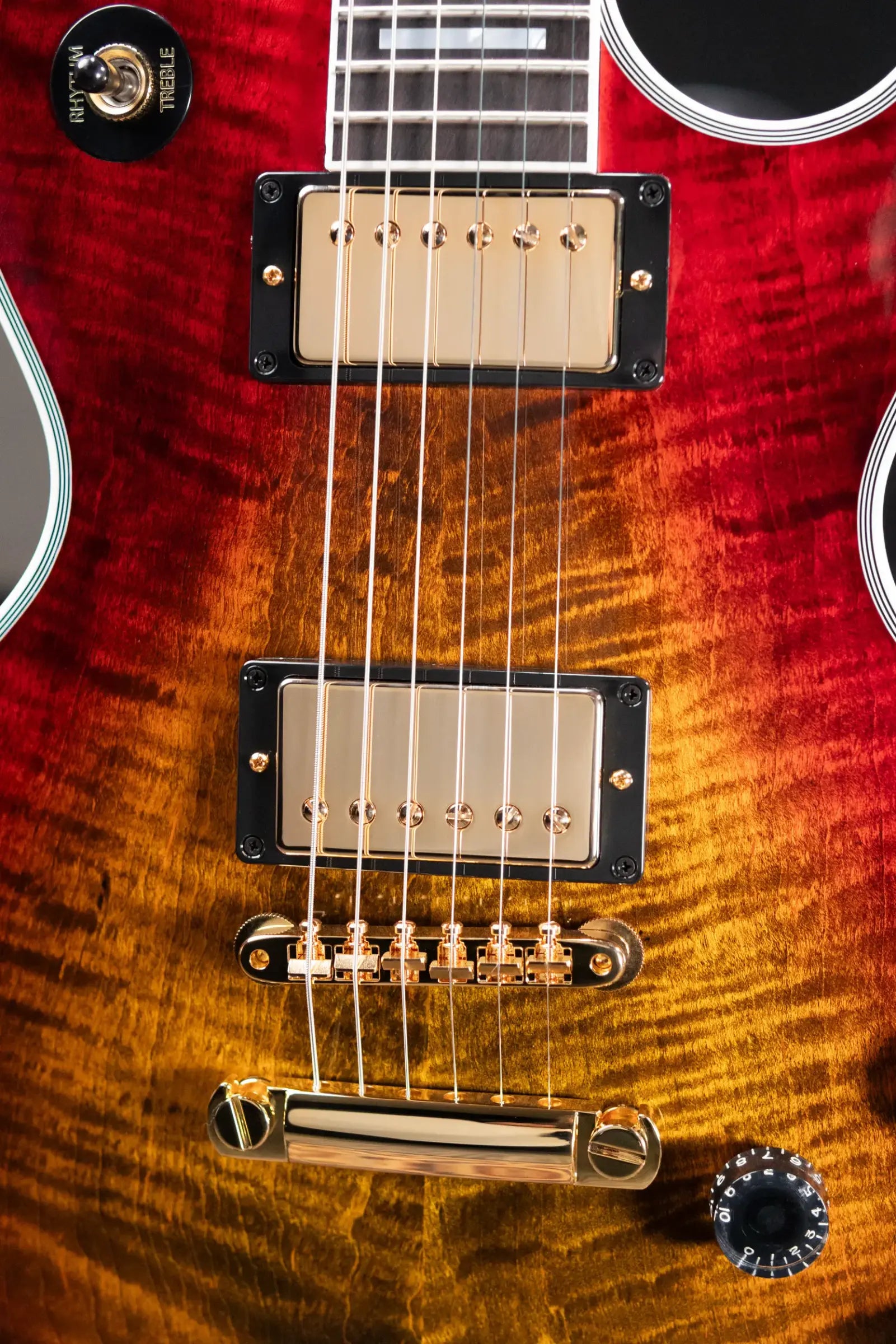 Gibson Les Paul Axcess Custom Figured Top Electric Guitar - Bengal Burst with Hardshell Case