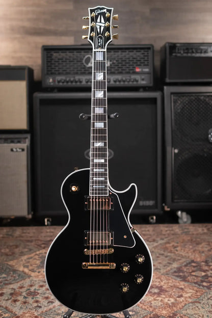 Gibson Les Paul Custom 70s Electric Guitar - Ebony with Hardshell Case