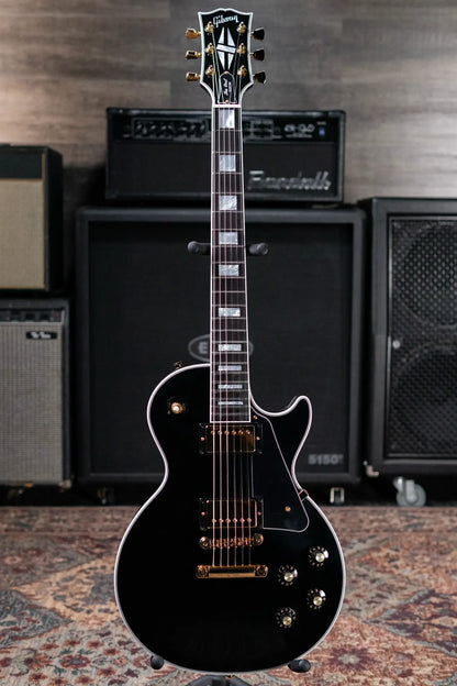 Gibson Les Paul Custom 70s Electric Guitar - Ebony with Hardshell Case