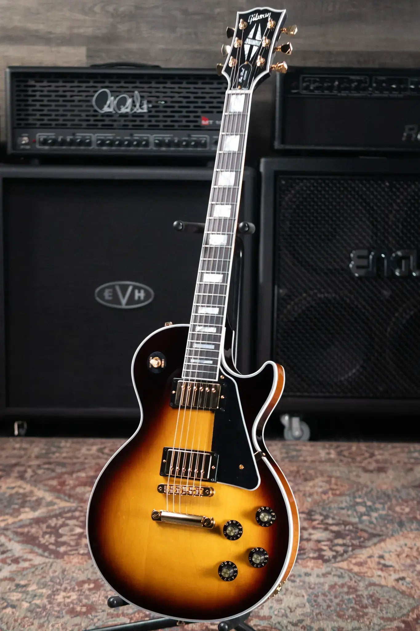 Gibson Les Paul Custom 70s Electric Guitar - Tobacco Burst with Hardshell Case