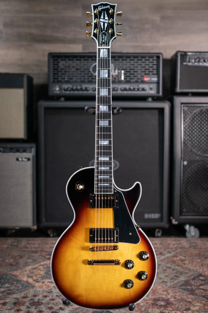 Gibson Les Paul Custom 70s Electric Guitar - Tobacco Burst with Hardshell Case