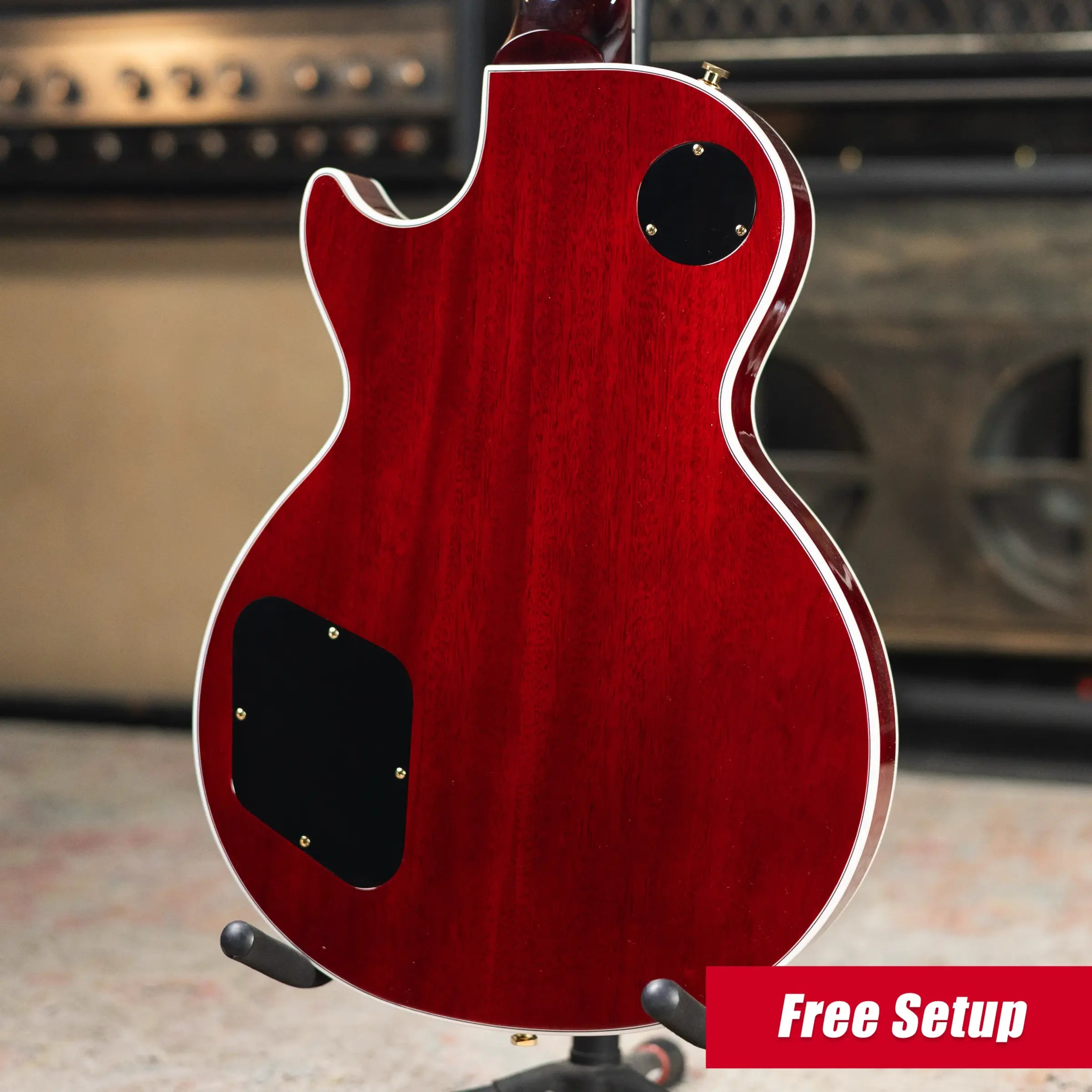 Gibson Les Paul Custom 70s Electric Guitar - Wine Red with Hardshell Case