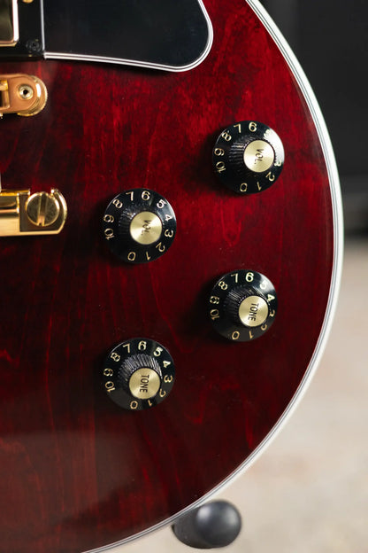 Gibson Les Paul Custom 70s Electric Guitar - Wine Red with Hardshell Case