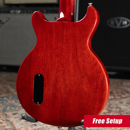 Gibson Les Paul Junior Double Cutaway Electric Guitar - Vintage Cherry with Hardshell Case