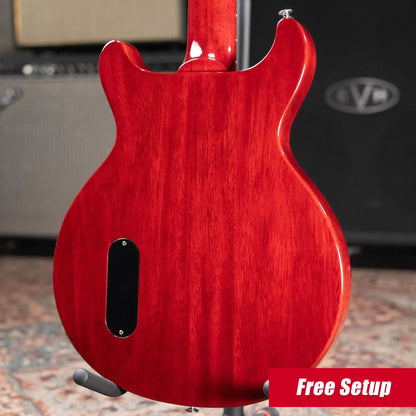Gibson Les Paul Junior Double Cutaway - Vintage Cherry with Hardshell Case
