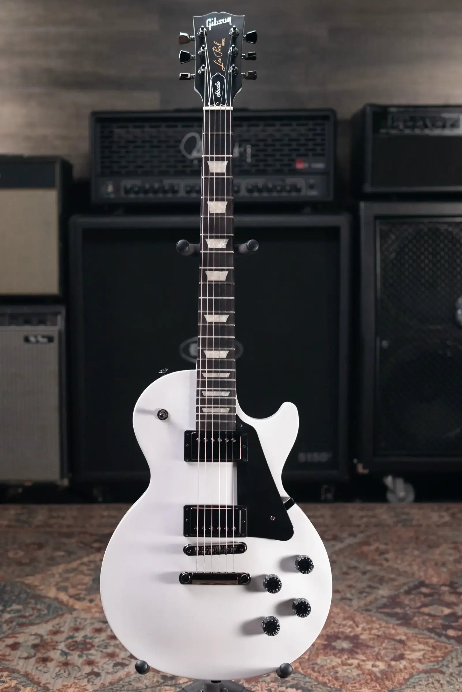 Gibson Les Paul Modern Studio Electric Guitar - Worn White with Gig Bag