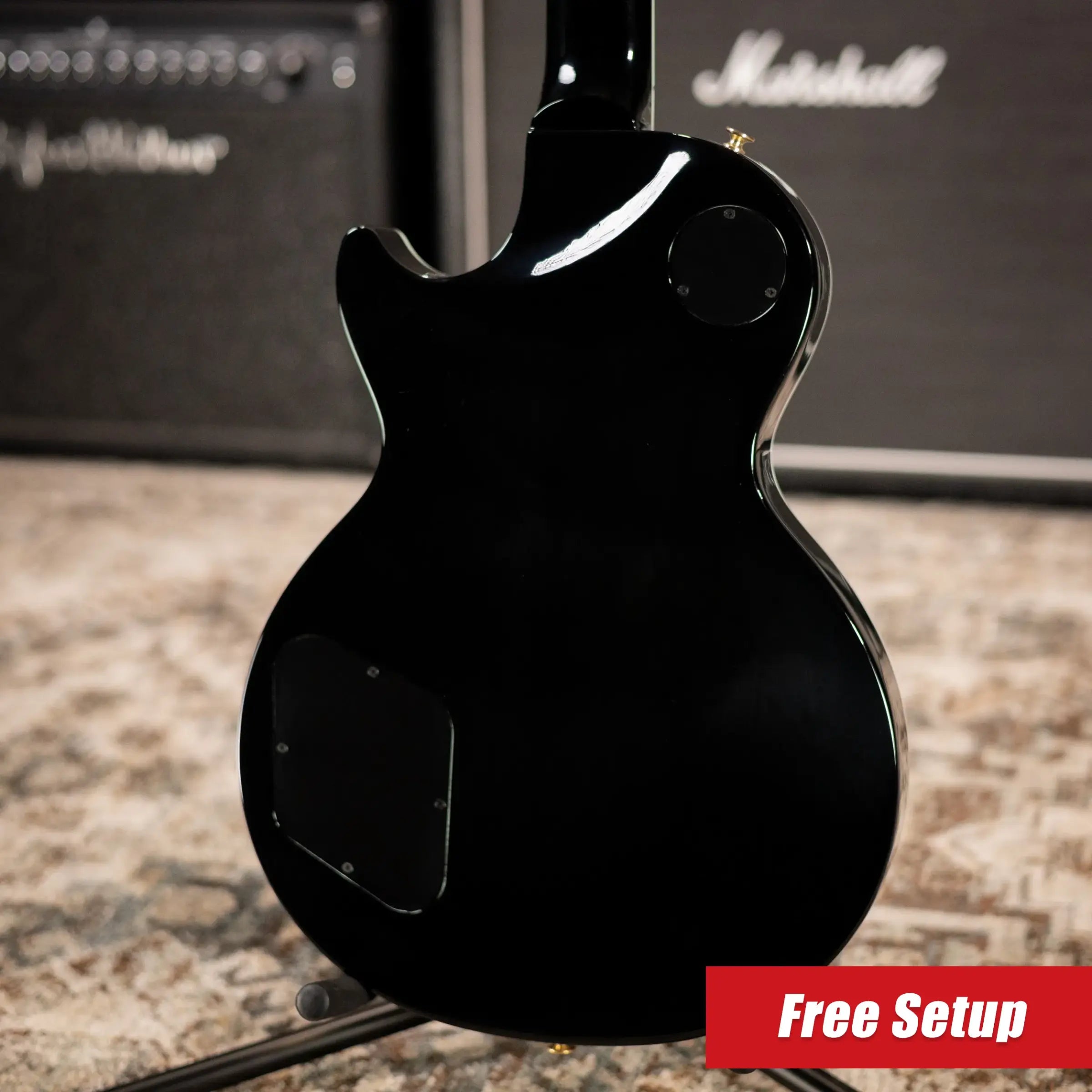 Gibson Les Paul Modern Supreme Electric Guitar - Trans Ebony Burst with Hardshell Case