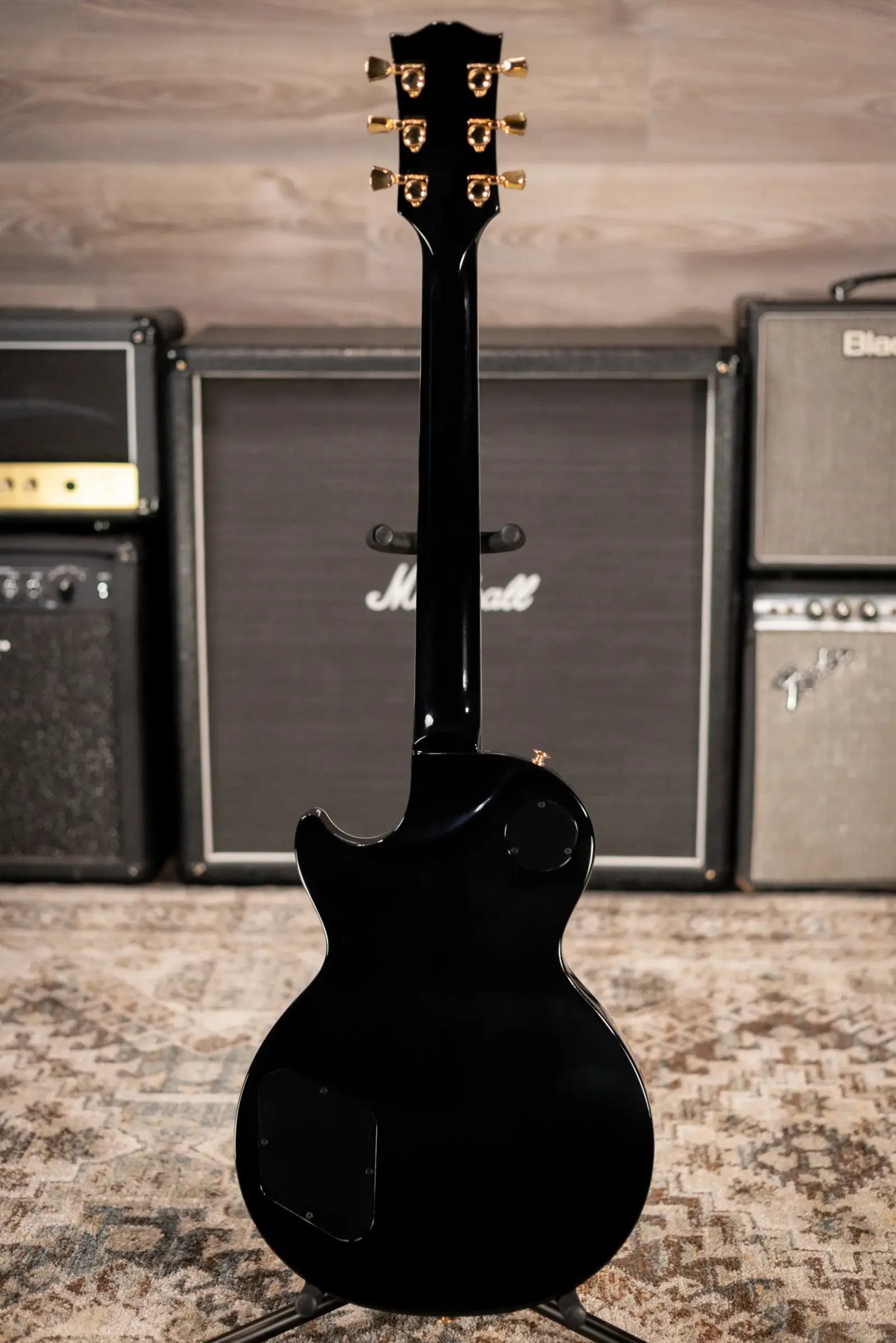 Gibson Les Paul Modern Supreme Electric Guitar - Trans Ebony Burst with Hardshell Case
