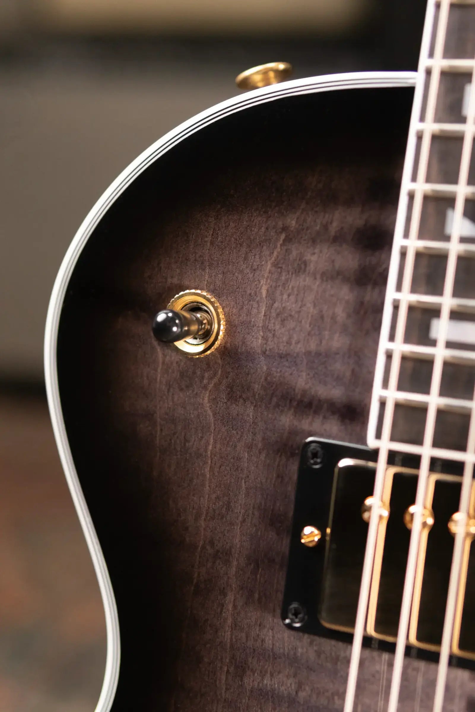 Gibson Les Paul Modern Supreme Electric Guitar - Trans Ebony with Hardshell Case