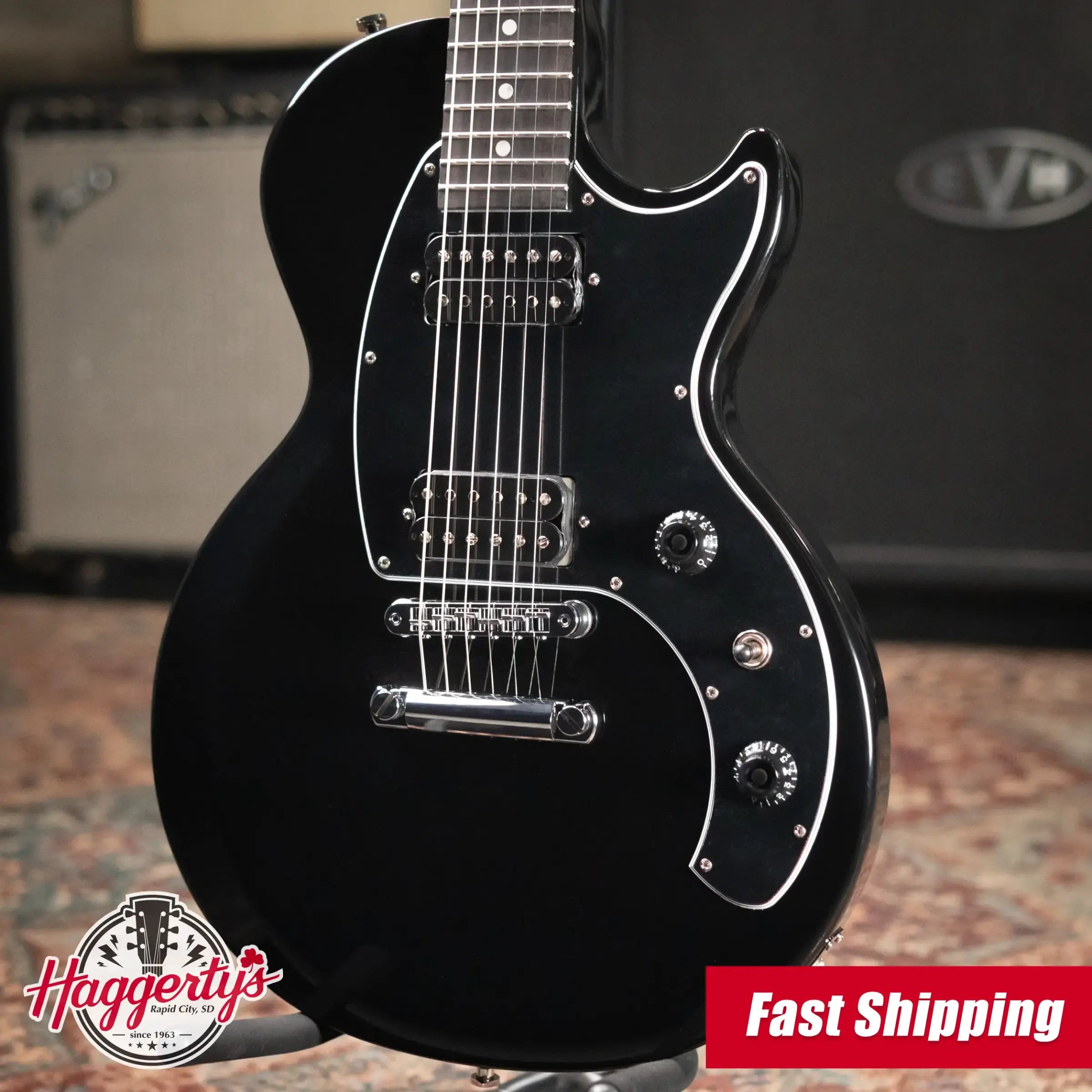 Gibson Les Paul Music City Special Electric Guitar - Ebony with Gig Bag