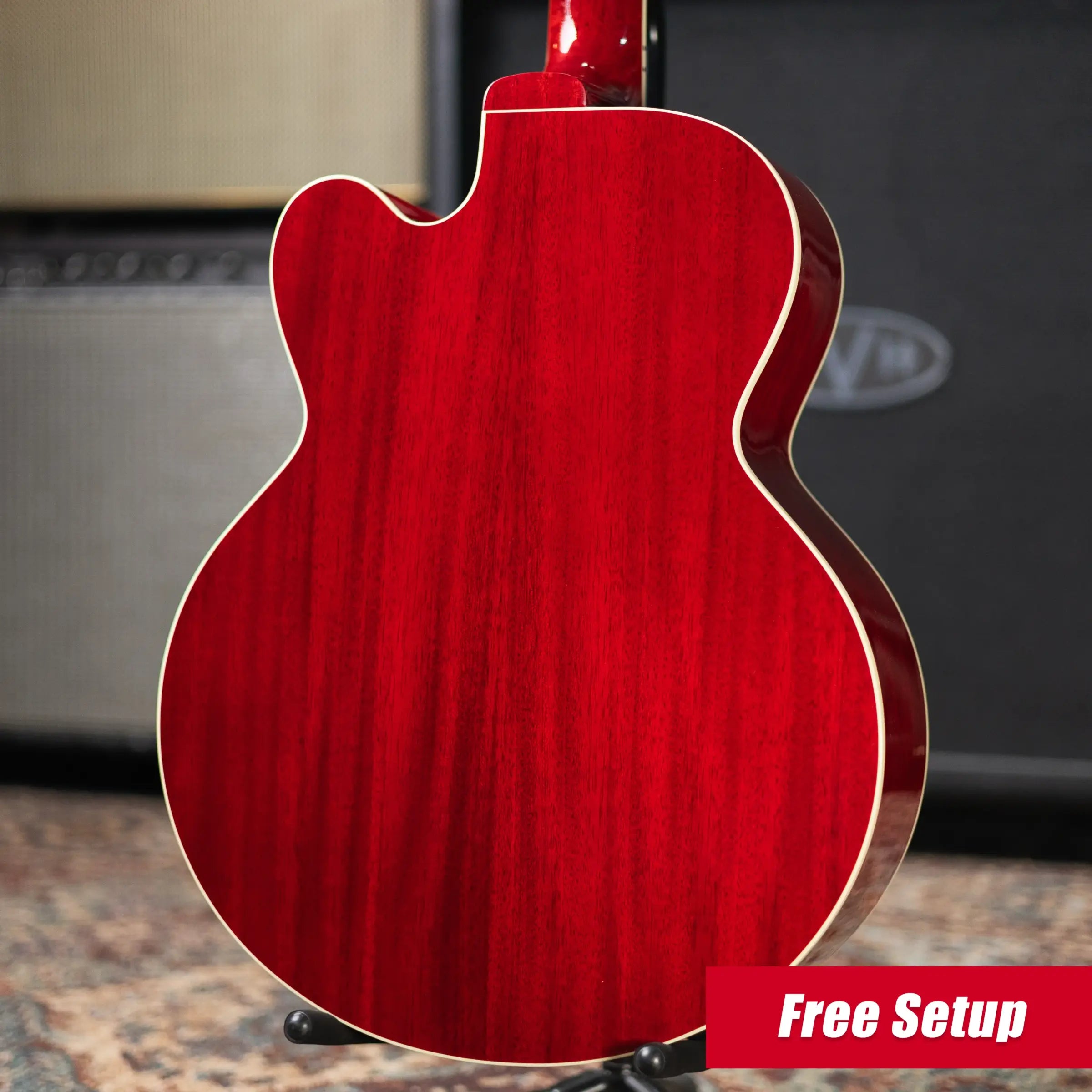 Gibson Les Paul Parlor Acoustic/Electric Guitar - Vintage Cherry Sunburst with Hardshell Case