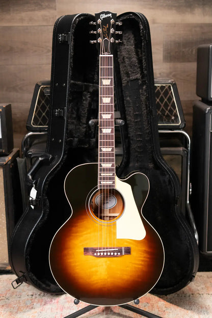 Gibson Les Paul Parlor Acoustic/Electric Guitar - Vintage Sunburst with Hardshell Case