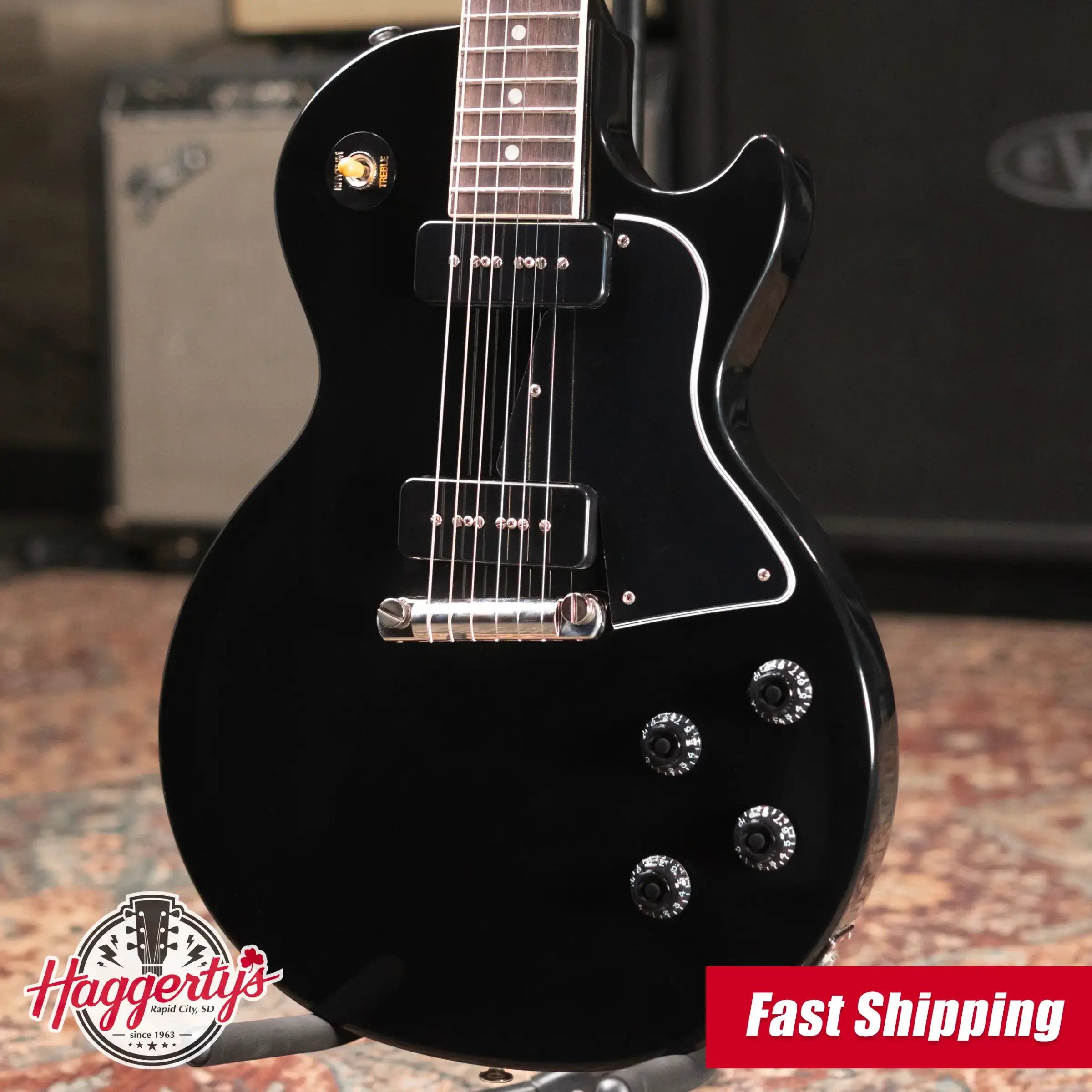 Gibson Les Paul Special Electric Guitar - Ebony with Hardshell Case