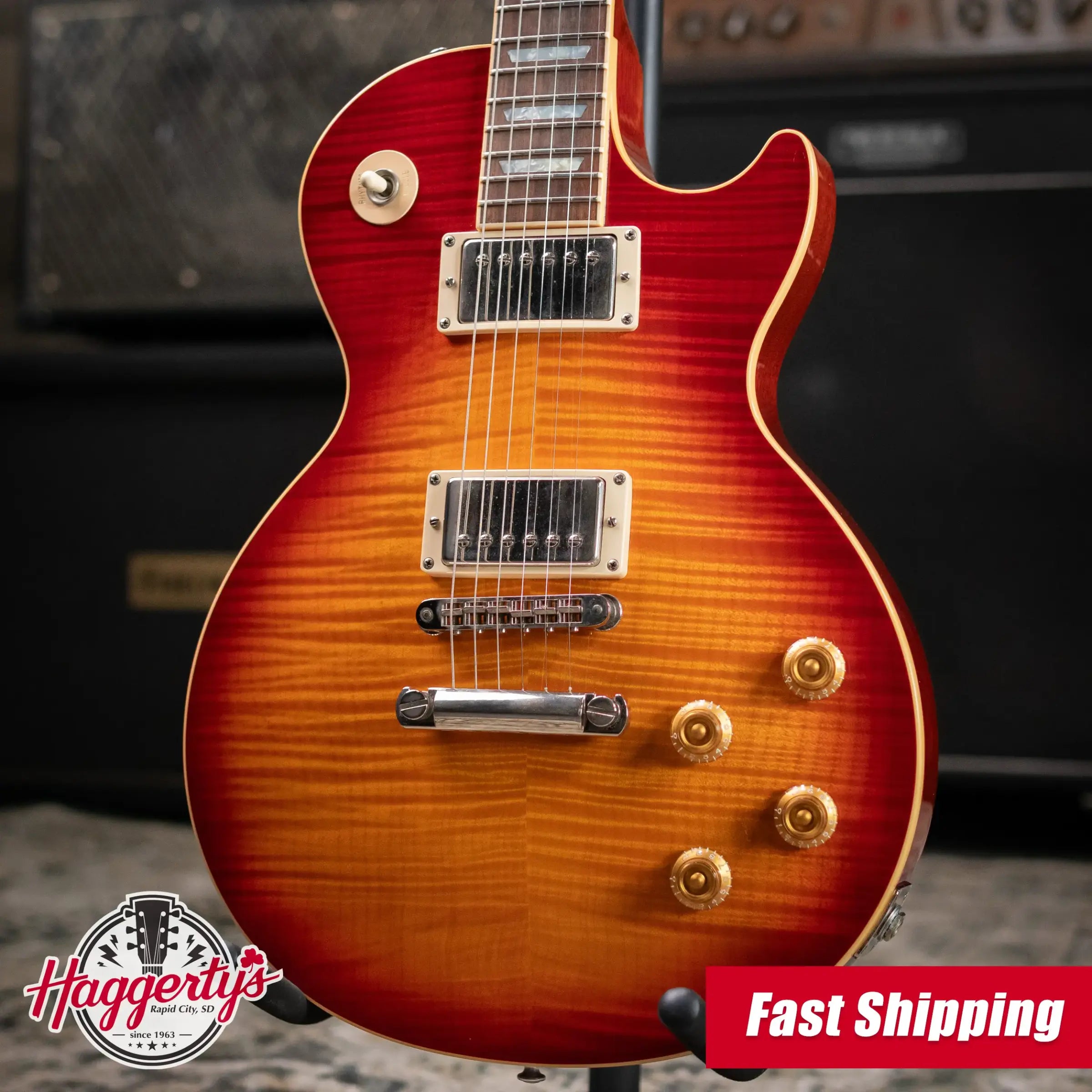 Gibson Les Paul Standard 50's Flame Top Electric Guitar - Sunburst with Hardshell Case - Used