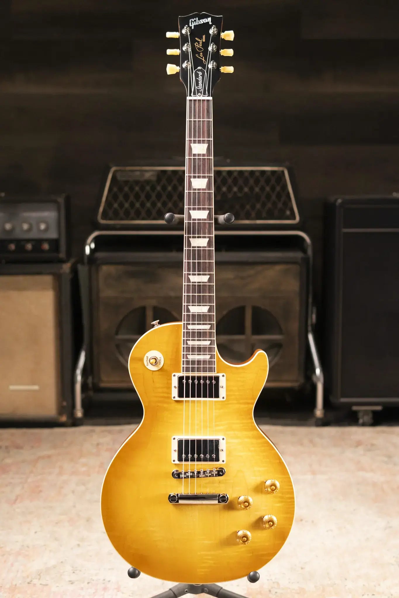 (Sold 2/16, Reverb, Inv. Error) Gibson Les Paul Standard 50s Faded Electric Guitar - Vintage Honey Burst with Hardshell Case