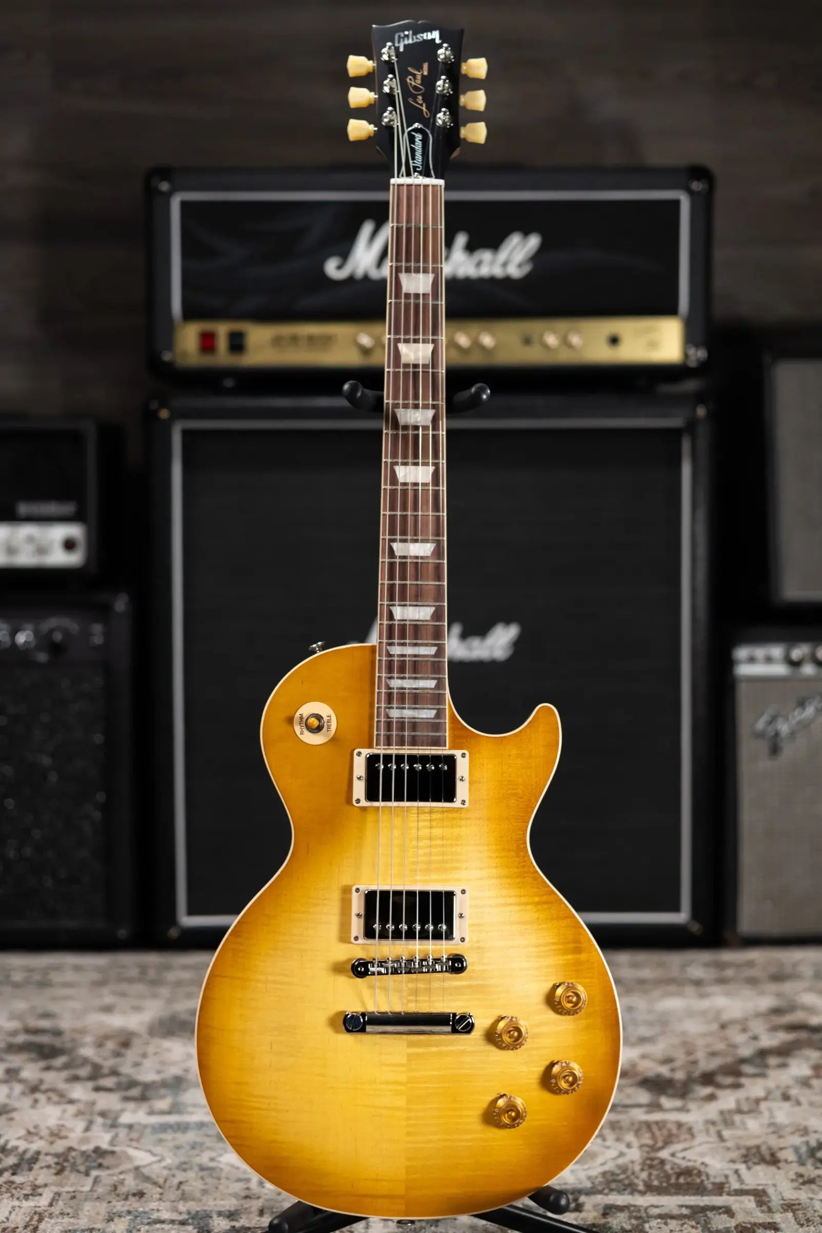 Gibson Les Paul Standard 50s Faded Electric Guitar - Vintage Honey Burst with Hardshell Case
