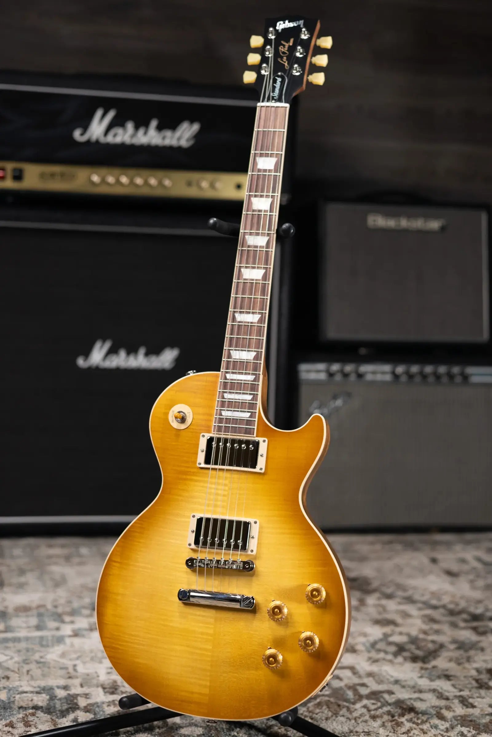 Gibson Les Paul Standard 50s Faded Electric Guitar - Vintage Honey Burst with Hardshell Case