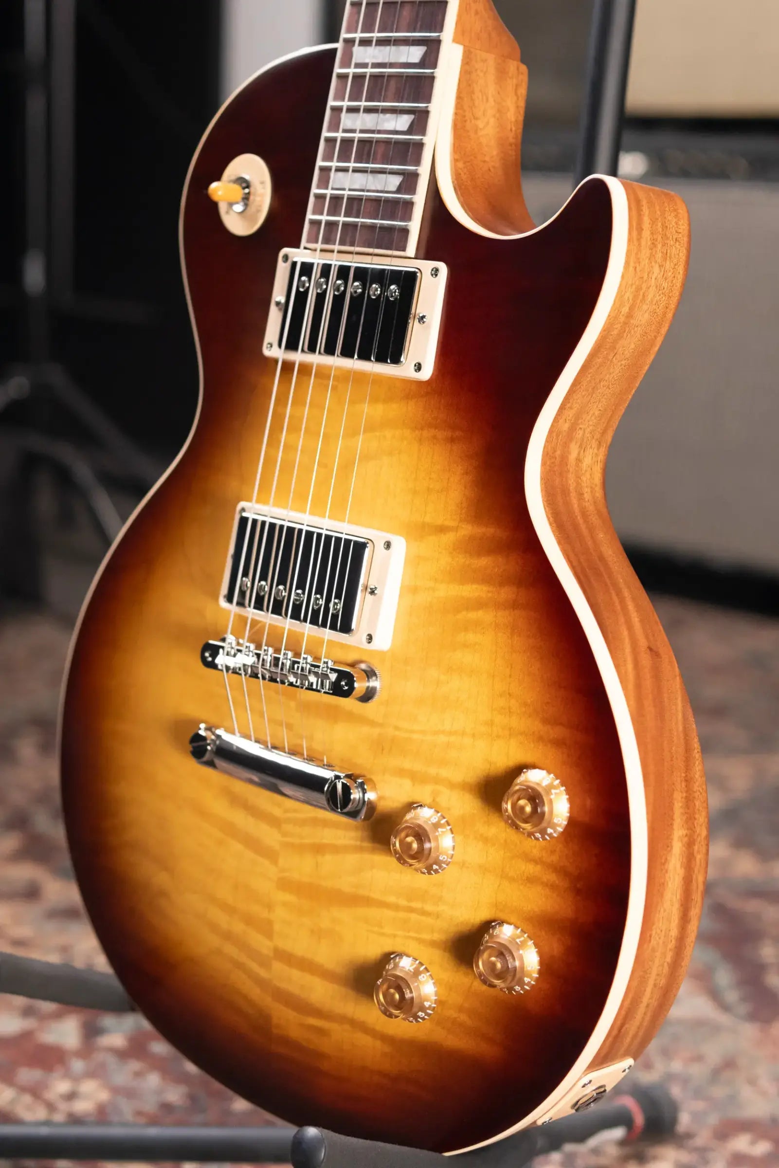 Gibson Les Paul Standard '50s Faded Electric Guitar - Vintage Tobacco Burst with Hardshell Case
