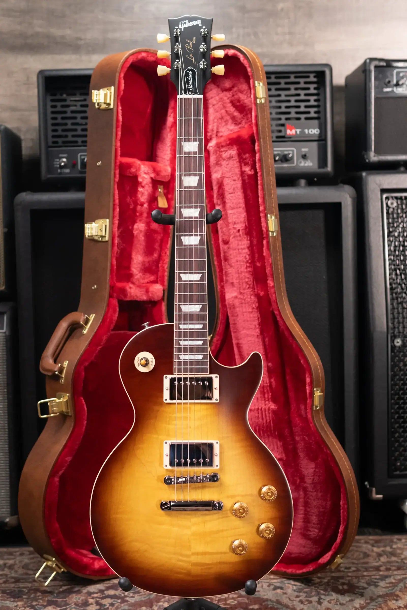 Gibson Les Paul Standard '50s Faded Electric Guitar - Vintage Tobacco Burst with Hardshell Case