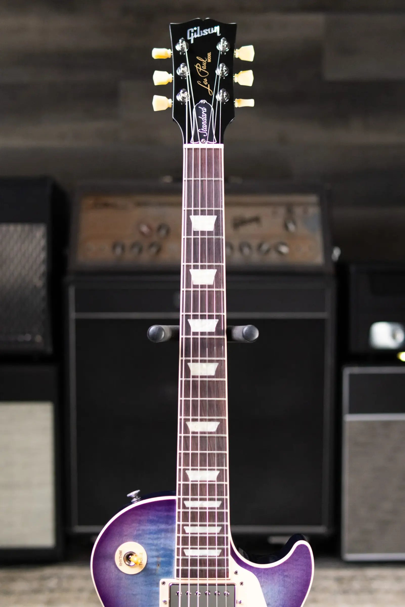 Gibson Les Paul Standard 50s Figured Top Electric Guitar - Blueberry Burst with Hardshell Case