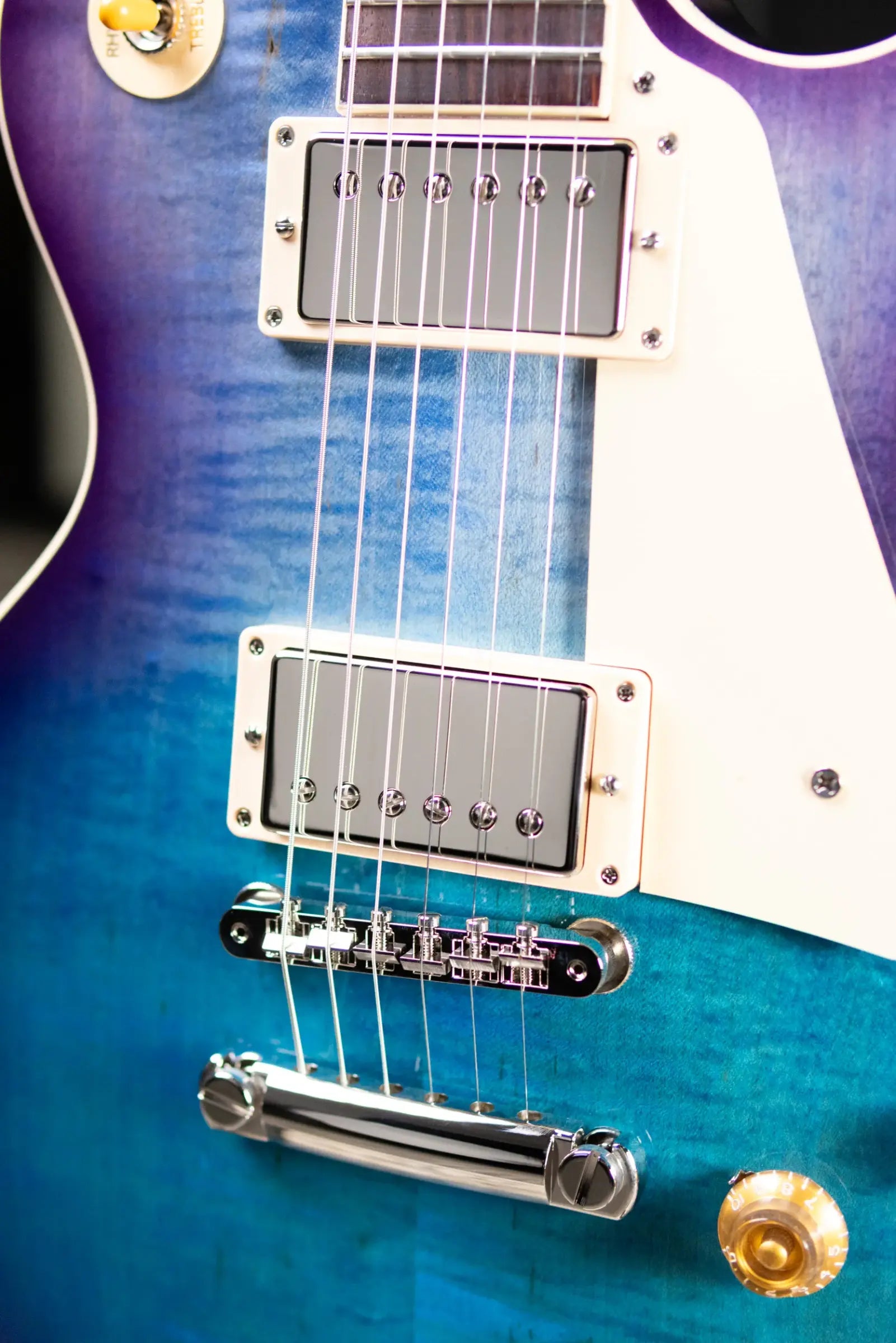 Gibson Les Paul Standard 50s Figured Top Electric Guitar - Blueberry Burst with Hardshell Case