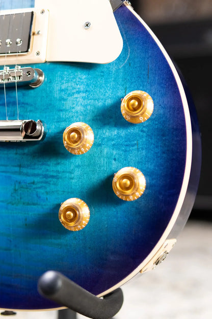 Gibson Les Paul Standard 50s Figured Top Electric Guitar - Blueberry Burst with Hardshell Case