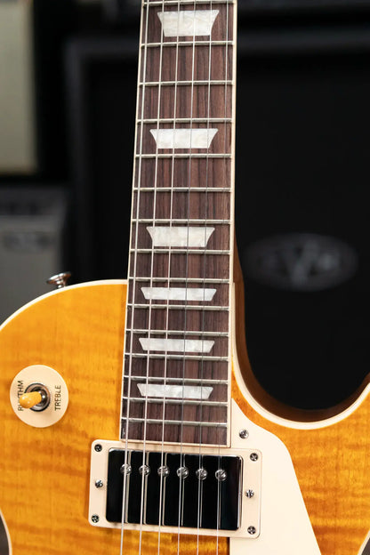 Gibson Les Paul Standard 50s Figured Top Electric Guitar - Honey Amber with Hardshell Case