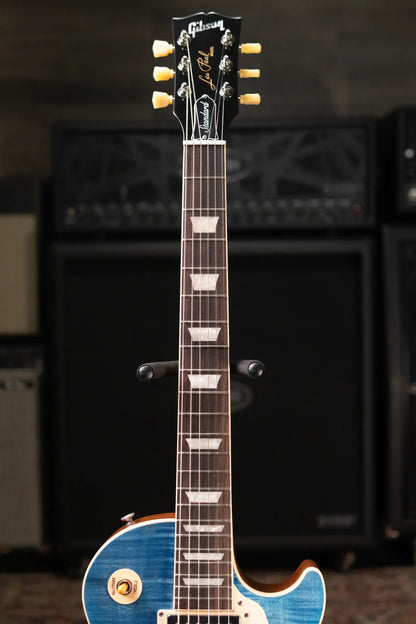 Gibson Les Paul Standard 50s Figured Top Electric Guitar - Ocean Blue with Hardshell Case