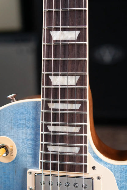 Gibson Les Paul Standard '50s Figured Top Electric Guitar - Ocean Blue with Hardshell Case