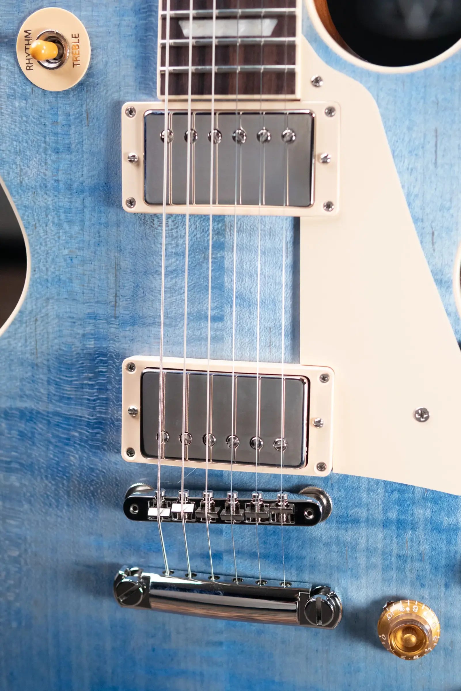 Gibson Les Paul Standard '50s Figured Top Electric Guitar - Ocean Blue with Hardshell Case