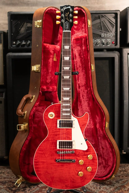 Gibson Les Paul Standard 50s Figured Top Electric Guitar - Sixties Cherry with Hardshell Case