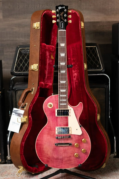 Gibson Les Paul Standard '50s Figured Top Electric Guitar - Translucent Fuchsia with Hardshell Case