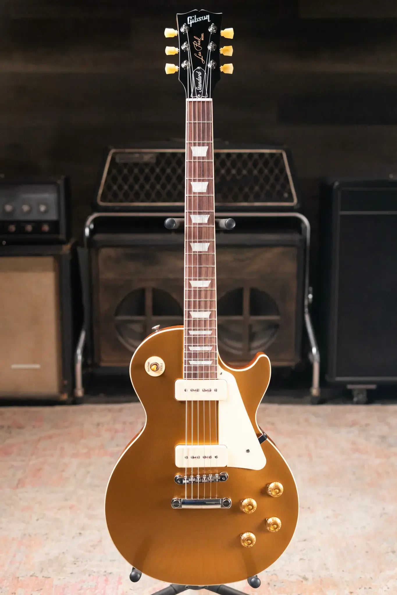 Gibson Les Paul Standard '50s P-90 Electric Guitar - Goldtop with Hardshell Case