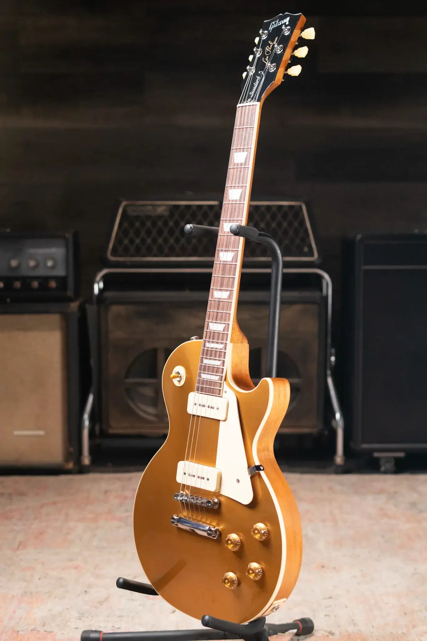 Gibson Les Paul Standard '50s P-90 Electric Guitar - Goldtop with Hardshell Case