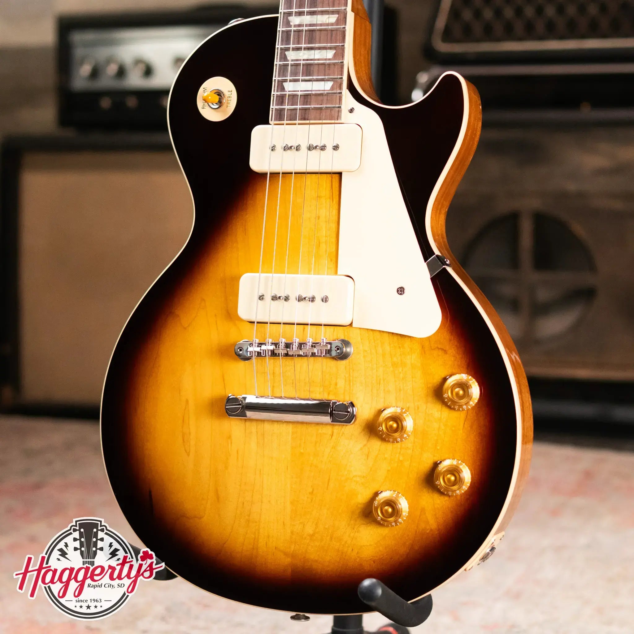 Gibson Les Paul Standard 50s P-90 Electric Guitar - Tobacco Burst with Hardshell Case