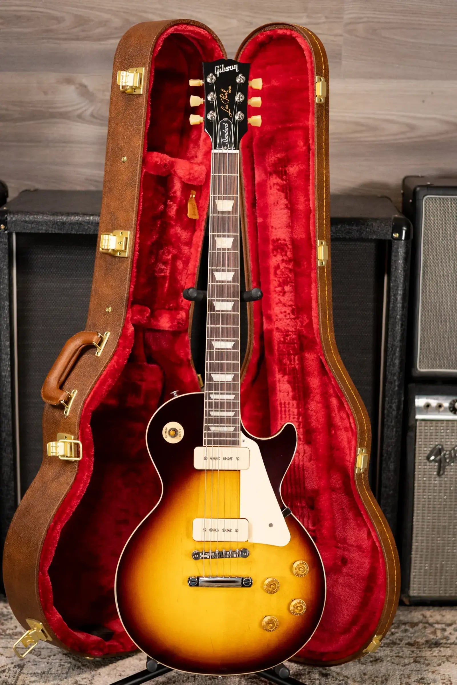 Gibson Les Paul Standard '50s P-90 Electric Guitar - Tobacco Burst with Hardshell Case