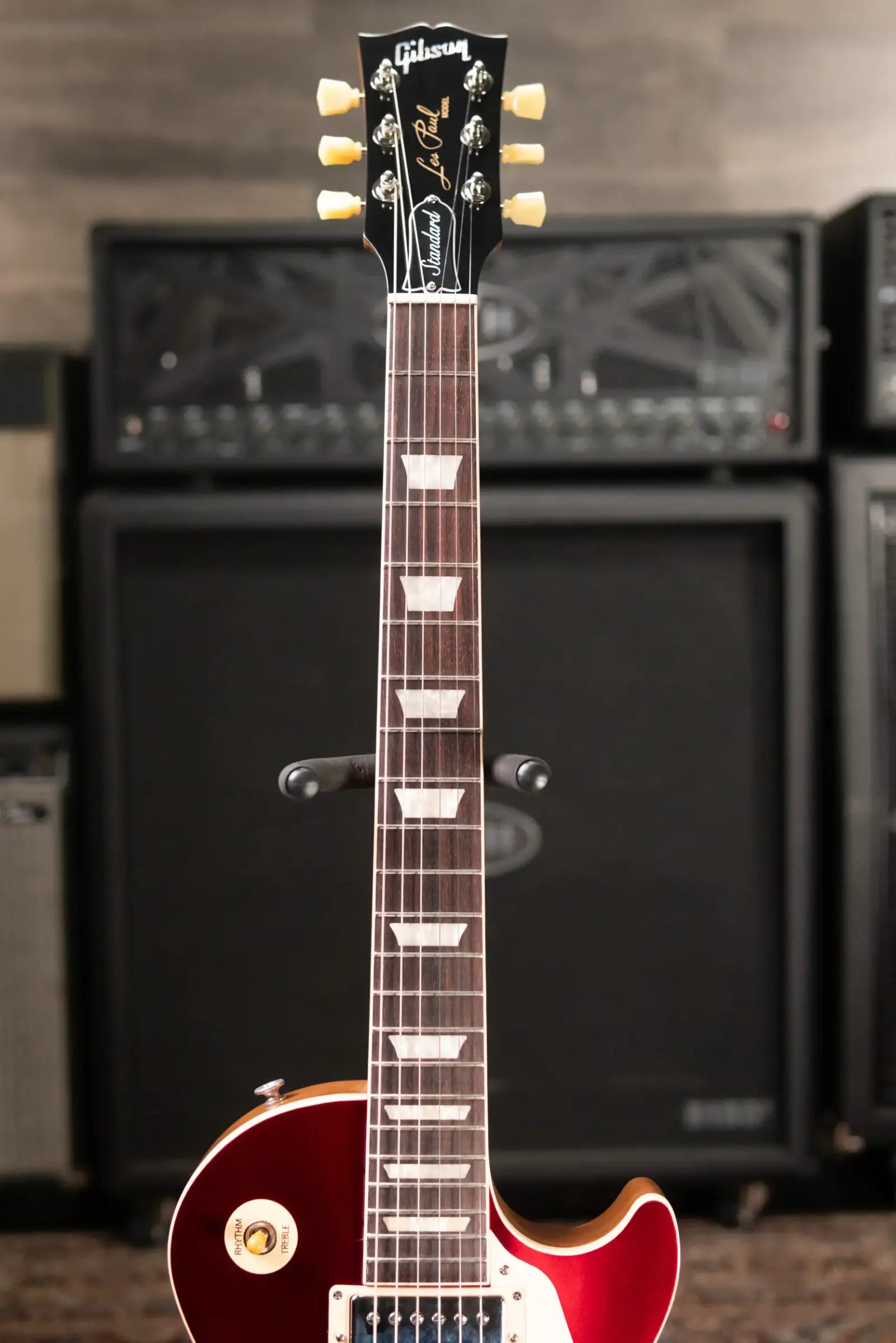 Gibson Les Paul Standard 50s Plain Top Electric Guitar - Sparkling Burgundy Top with Hardshell Case